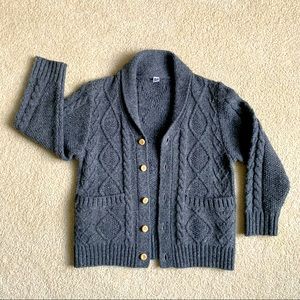 Uniqlo kids gray sweater cardigan size 5-6